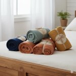 Draps housses - lot de 4 - 90 x 190 cm - bonnet 30 cm - microfibre toucher peau de p�che