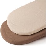 Drap - housse berceau - 2 pi�ces marron / kaki 80x40cm hydrophile poussette housse matelas langer - couleur ...