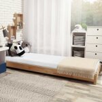 Drap - housse en coton ponge 80x160 blanc