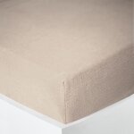 Drap housse noah toutes dimensions gaze de coton - noah naturel - 140 x 190 cm bonnet de 30 cm