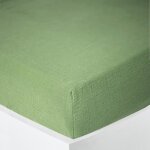 Drap housse noah toutes dimensions gaze de coton - noah olive - 90 x 190 cm bonnet de 30 cm Drap housse noah toutes dimensions gaze de coton - noah olive - 90 x 190 cm bonnet de 30 cm