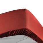 Drap housse 160x200 cm - percale 100% coton - bonnet 30 cm - tomette Drap housse 160x200 cm - percale 100% coton - bonnet 30 cm - tomette