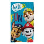 Serviette de bain imprim�e 100% coton - pat patrouille surf - bleu - 70x120cm