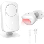 Dre - 1 r�cepteur et 1 d�tecteur d�tecteur de mouvement sans fil alarme de porte alarme de lit pour personnes ...