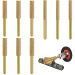 Dre - 9 piezas diamant affuteur affuteuse de chaine tron�onneuseavec 3 tailles diff�rentes 4 mm 48 mm ...
