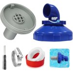 Dre - buse de remplissage de piscine rotative � 360� buse de sortie r�glable avec accessoires de raccordement ...