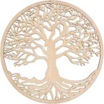 Dre - dcoration murale arbre de vie en bois arbre de vie art mural cadeau de pendaison de crmaillre ...