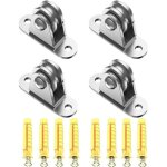 Dre - poulies de levage en acier lot de 4 pour corde � linge et chargement manutention syst�me silencieux ...