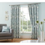 Dreams - drapes - evvde66540lzd - design - eve - paire de rideaux plisses avec embrasses - bleu canard ...