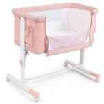 Dreamade 3 en 1 lit cododo à 5hauteurs réglables lit de voyage portable berceau bébé en maille respirante ... Dreamade 3 en 1 lit cododo à 5hauteurs réglables lit de voyage portable berceau bébé en maille respirante ...