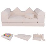 Dreamade 9pcs canapé modulaire pour enfants canapé enfant convertible 2 places avec housses amovibles ... Dreamade 9pcs canapé modulaire pour enfants canapé enfant convertible 2 places avec housses amovibles ...