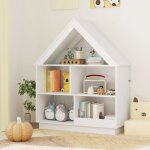Dreamade bibliothque pour enfants  3 niveaux avec 5 compartiments ouverts meuble de rangement pour ...