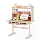 Dreamade bureau pour enfants avec �tag�re bureau enfants de 3 - 12 ans r�glable en hauteur plateau r�glable ...