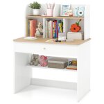 Dreamade bureau dtude pour enfants avec rangement table dcriture avec 5 cubes ouverts tiroir tagre ...