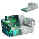 Dreamade canap� avec couverture enfants canap� pliable 2 en 1 convertible brille dans le noir fauteuil ...