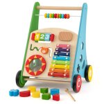 Dreamade chariot de marche en bois b�b� 1 + ans7 en 1 trotteur multi - activit�s tout - petits avec bo�te ...