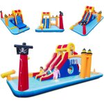 Château gonflable 6 en 1 avec double toboggan - dreamade - parc aquatique amusant - extérieur Château gonflable 6 en 1 avec double toboggan - dreamade - parc aquatique amusant - extérieur