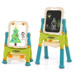 Dreamade chevalet tableau double face rotatif enfants tableau magntique rglable en hauteur tableau ...