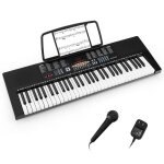 Dreamade clavier piano numérique Électrique à 61 touches avec 300 rythmes 300 tons 50 démos 300 tons ... Dreamade clavier piano numérique Électrique à 61 touches avec 300 rythmes 300 tons 50 démos 300 tons ...