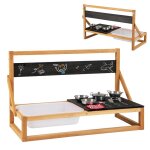 Dreamade cuisine enfants en bois avec �vier 4 casseroles 3 ustensiles chiffon et tableau cuisine de jeu ...