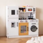 Dreamade cuisine enfants avec lumire son four evier distributeur deau machine  laver tlphoneustensiles ...