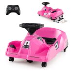 Dreamade go kart lectrique 12v avec serpillire amovible tlcommande musique et connexion sans fil ...