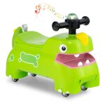 Dreamade jouet  chevaucher voiture coulissante bb dinosaure musique lumires rangement sous le sige ...