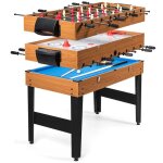 Dreamade table de jeu combo 3 - en - 1 table de billard multi - jeux avec baby - foot air hockey et billard ...