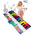 Dreamade tapis de piano portable pour enfantstapis musical de clavier pliable avec sons ralistestapis ...