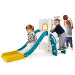 Dreamade toboggan pour tout - petits ensemble de jeu dint�rieur 6 en 1 pour enfants avec panier de basket ...