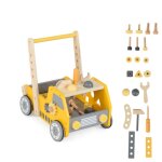 Dreamade trotteur en bois bb 2 en 1 avec vitesse rglable et rangement infrieur chariot de marche ...
