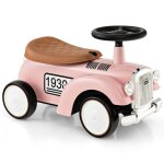 Dreamade voiture porteur enfant volant avec son rangement sous si�ge 4 roues en eva style r�tro pour ...