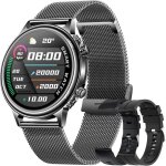 Dreamwin montre connecte homme bracelet connect ip68 smartwatch etanche 132 sport fitness tracker avec ...