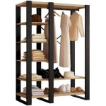 Dressing penderie avec Étagère bois etnoir Dressing penderie avec Étagère bois etnoir