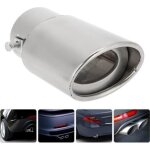 Drfeify embouts d�chappement de voiture tuyau d�chappement droit universel en acier inoxydable argent ...