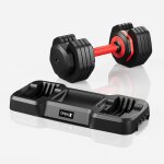 Dripex 1 pcs haltres musculation rglables automatique  5 niveaux de 65  245 kg avec poigne antidrapante ...