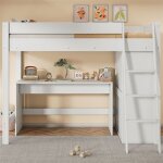 Dripex lit superpos� 90 * 200cm avec bureau et armoire sous le litlit denfant multifonctionnel avec �chelleboi ...