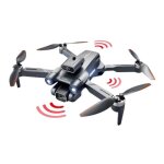 Drone 6k 50x double cam�ra rotation 360� filtre portable vol stationnaire alarme de batterie faible gris ...