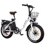 Drvetion ct20 vélo électrique blanc moteur 750w batterie 48v20ah pliable frein à disque mécanique Drvetion ct20 vélo électrique blanc moteur 750w batterie 48v20ah pliable frein à disque mécanique