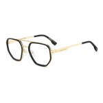 Lunettes de vue dsquared2 d2 0111 52 / 20 / 145 black m�tal homme d2 0111