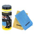 Dunlop lingettes nettoyantes voiture 35x35cm microfibre 250gsm int�rieur & ext�rieur nettoyage sans traces ...