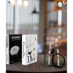 Le duo �l�gant de la maison irayhomedecor 2 pi�ces rose blanche bo�te � livres d�corative et roses vase ...