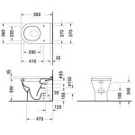 Duravit starck 3 wc � poser blanc 0124090000