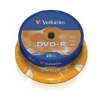 Dvd - r verbatim - 120 min - 16x - 47 go - scratch résistant - spindle de 25 Dvd - r verbatim - 120 min - 16x - 47 go - scratch résistant - spindle de 25