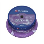 Dvd + r - verbatim - 16x - 4. 7 go - spindle de 25