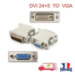 Dvi(24 + 5) male vers vga 15 femelle adaptateur
