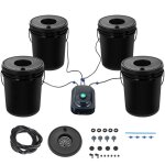 Dwc système de culture hydroponique - duoku - configuration hydroponique avancée - 4 seaux de 5 gallons ... Dwc système de culture hydroponique - duoku - configuration hydroponique avancée - 4 seaux de 5 gallons ...