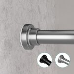 Dyhome barre de rideau de douche tringle rideau sans percage extensible acier inoxydable 46 - 183 cm ...