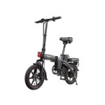 V�lo �lectrique pliable - dyu - a5 - 14 pouces - batterie amovible 48v 75ah - 350w - noir