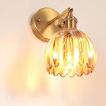E27 moderne cuivre applique murale industrielle - murale luminaire eclairage moderne en vere abat - jour ...